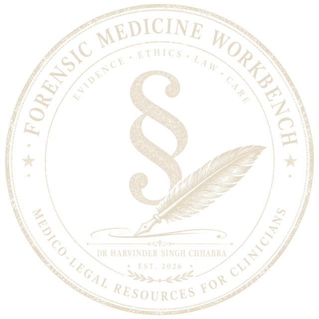 Forensic Medicine Workbench — back to the register